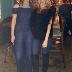 Super chic Adrienne Landau fur vest!